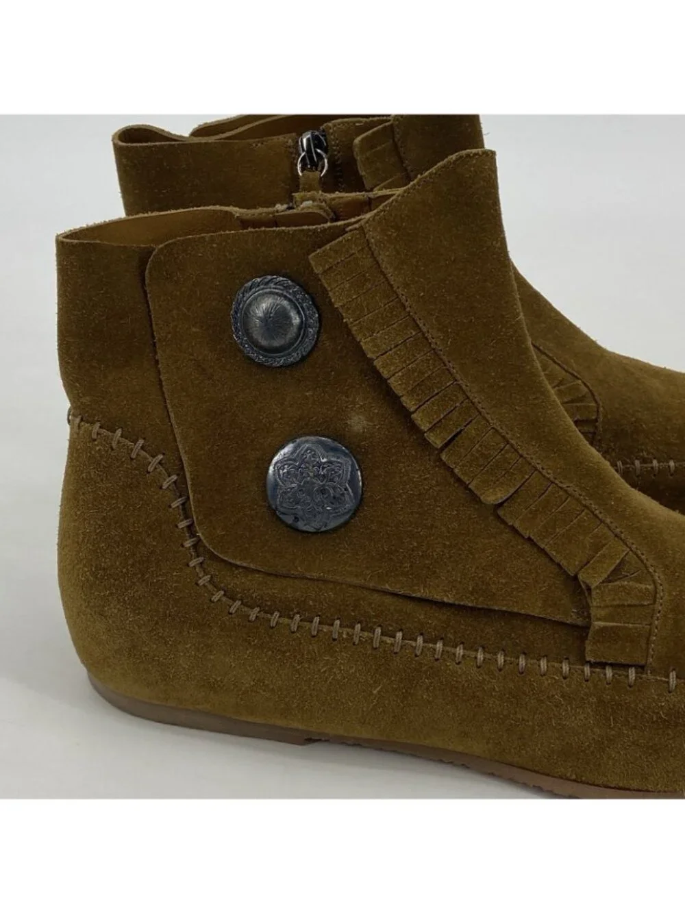 Giuseppe Zanotti Homme Men's US 13 IT 46 Tan Brown Suede Leather Moccasin Boots